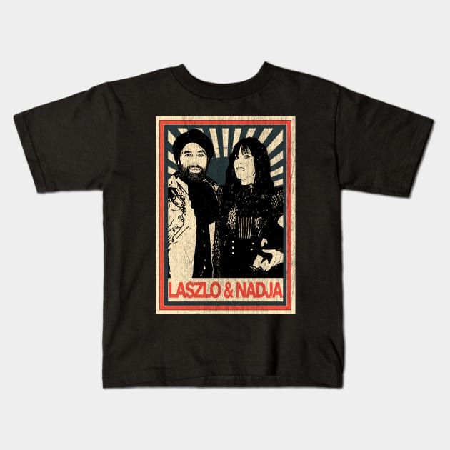 Vintage Poster Laszlo and Nadja Kids T-Shirt by Odd Even